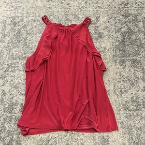 Pink White House Black Market Detailed Tank Top